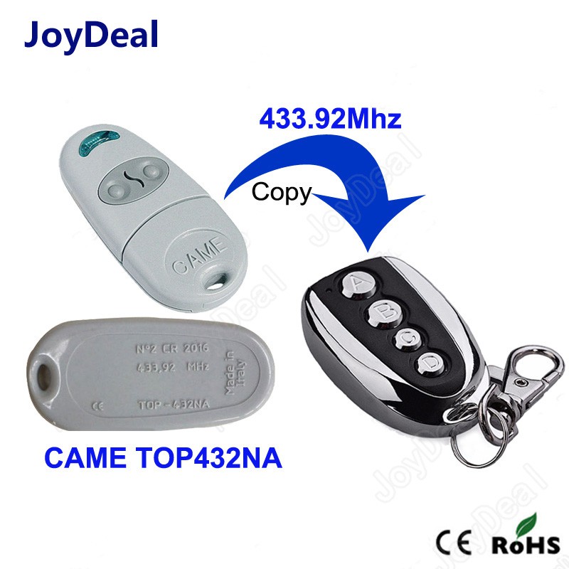 RF Copy Code Remote Compatible For CAME TOP432EV With Rolling Code And 433MHz Frequency