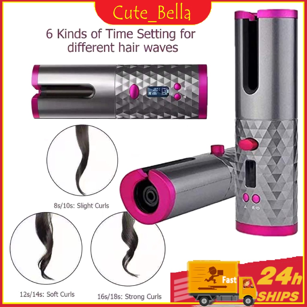 Auto Hair Curler roller Wireless Hair Curler iron Curly hair iron hair styling tools curls hair curling with Power Bank