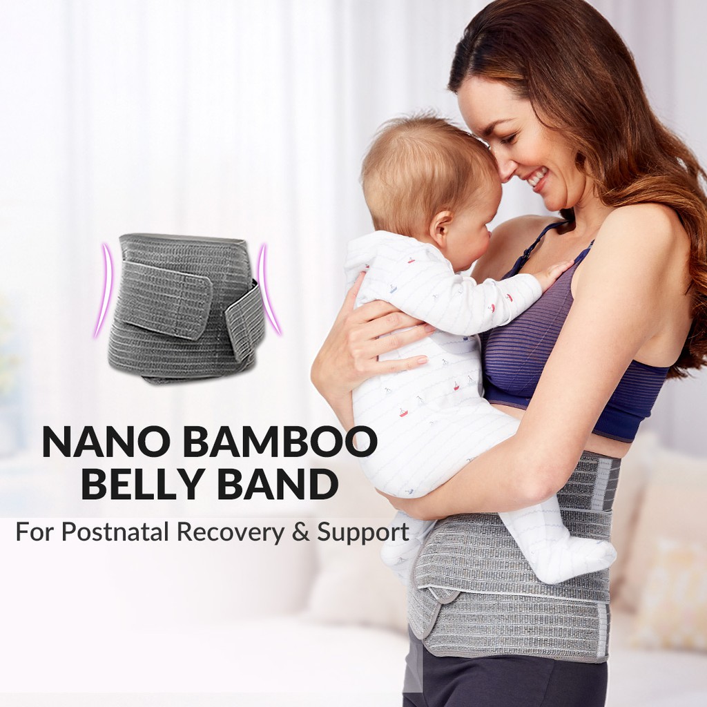 mamaway nano bamboo postnatal recovery & support belly band