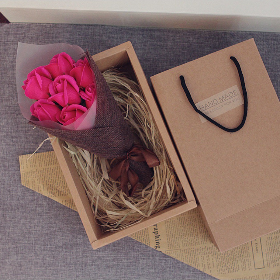 7 Bekas Kotak Hadiah Cantik Dan Menarik /7Pcs Creative Simulation Roses
