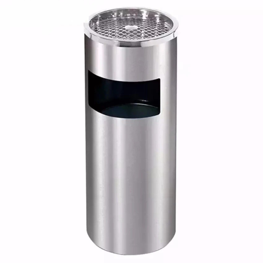 STAINLESSSTEEL DUSTBIN WITH ASHTRAY Shopee Malaysia
