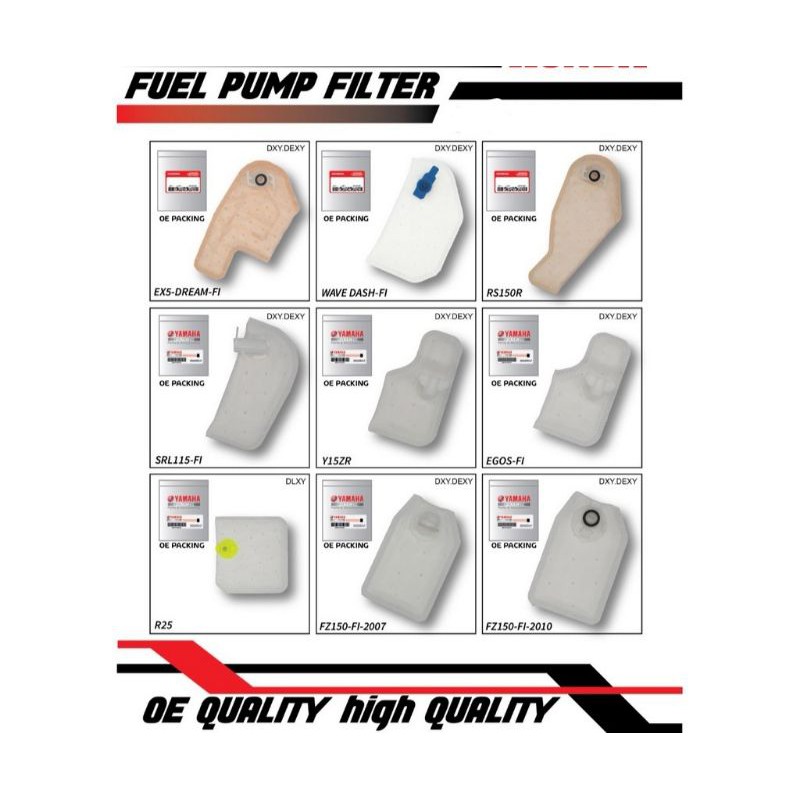 FUEL PUMP FILTER OEM SRL115FI FZ150 Y15ZR EGOLC FI VF3I AVANTIZ SOLARIS