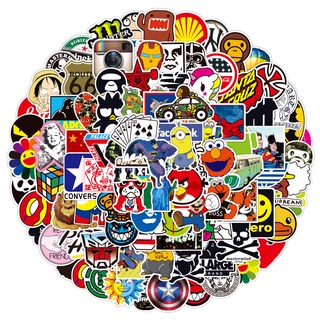 25/50/100/200pcs Skateboard Sticker Graffiti Laptop Car Luggage Decals Stickers 