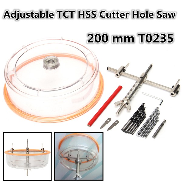 Adjustable Downlight Holesaw Ceiling Wall Tct Hss Cutter Hole Saw