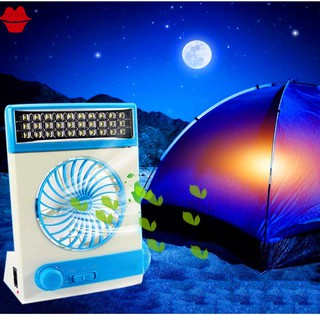 🎀🎀🎀Solar Portable Fan Cooling Table Fans 3 in 1 Multi-Function  Flashlight Solar Light for Home Camping Solar Fan