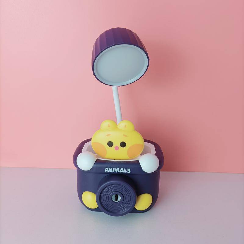 Cartoon Pencil Sharpener Small Desk Lamp | Mini Charging Learning Desk Lamp