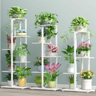  Rak  pasu bunga  bertingkat besi  iron flower pot stand shelf 