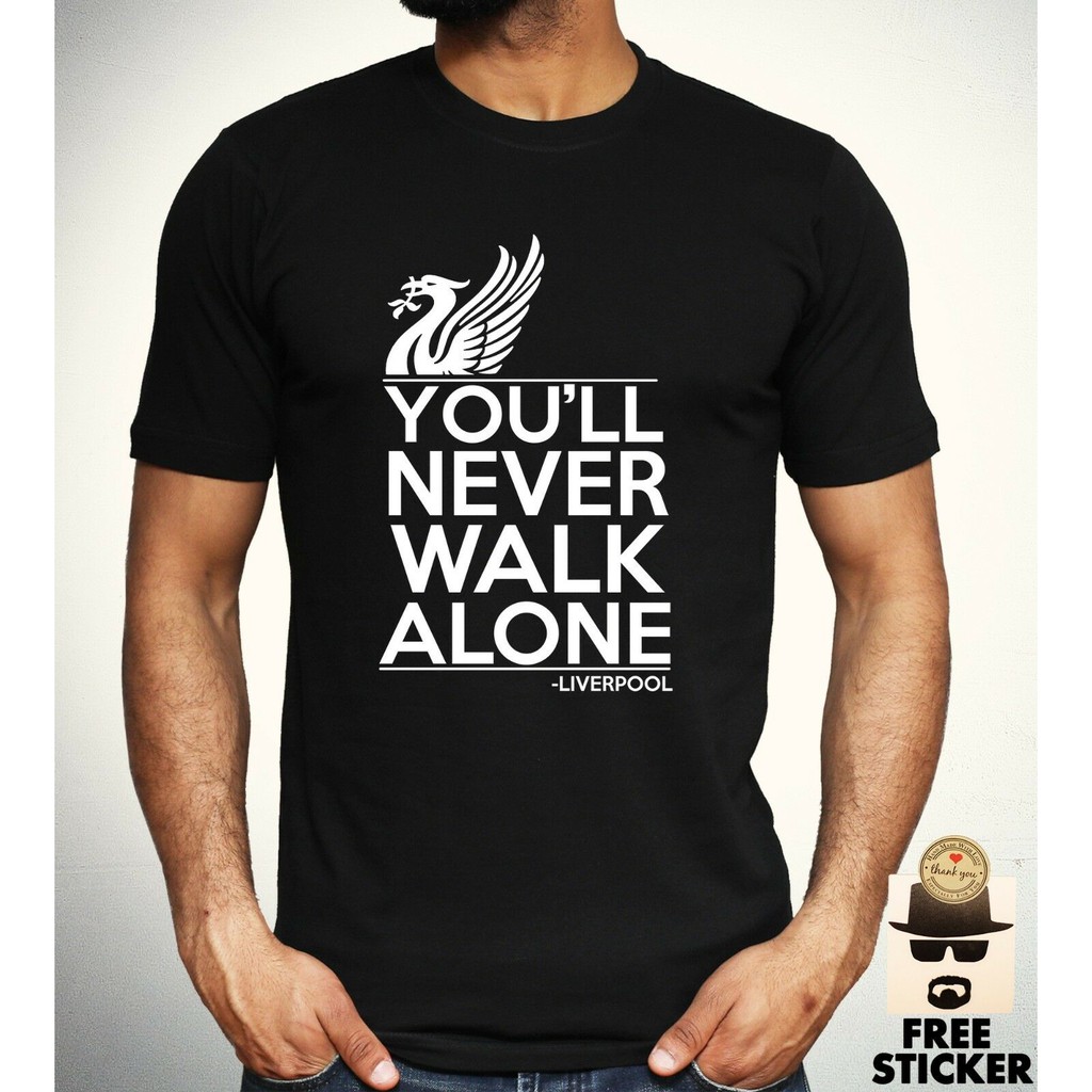 Liverpool T Shirt You Ll Never Walk Alone Football Fan Club Ynwa Mens Gift Tee Shopee Malaysia