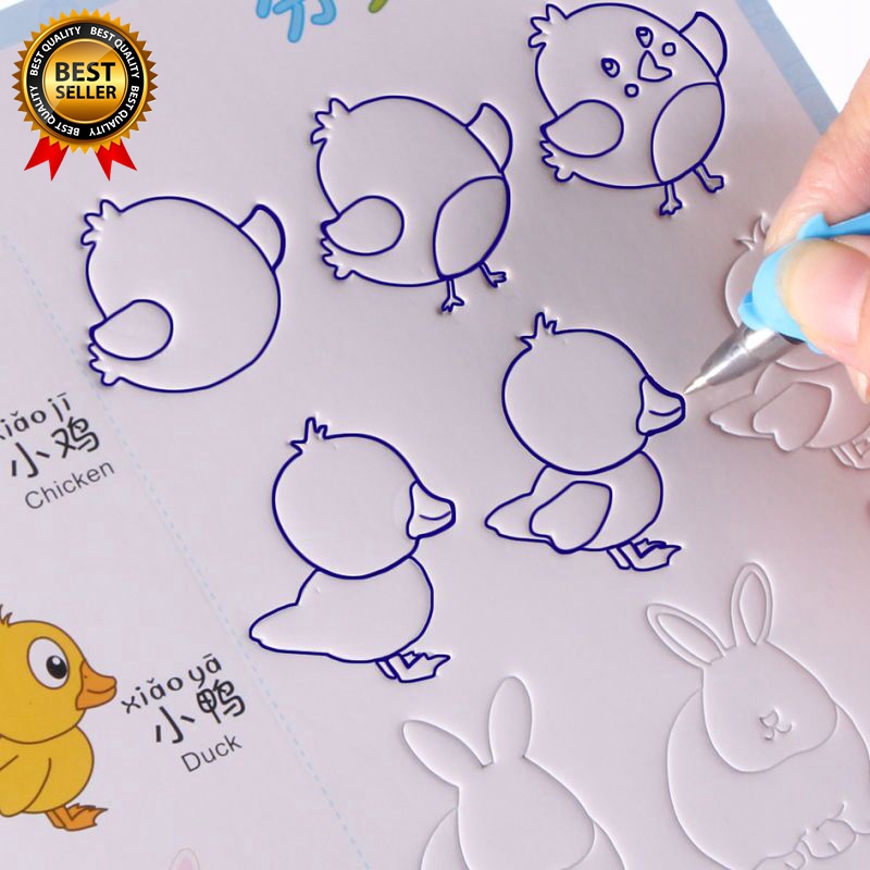 Animal /Fruit / Vegetable/ Plant Cartoon Baby Drawing Book Coloring Books  For Kids Children Age 3-9 | Shopee Malaysia