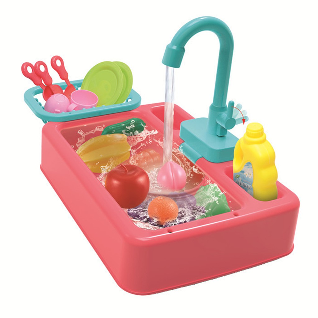 Kids Kitchen Toys Simulation Electric Dishwasher Educational Toys Mini Kitchen Food Pretend vacuum sp