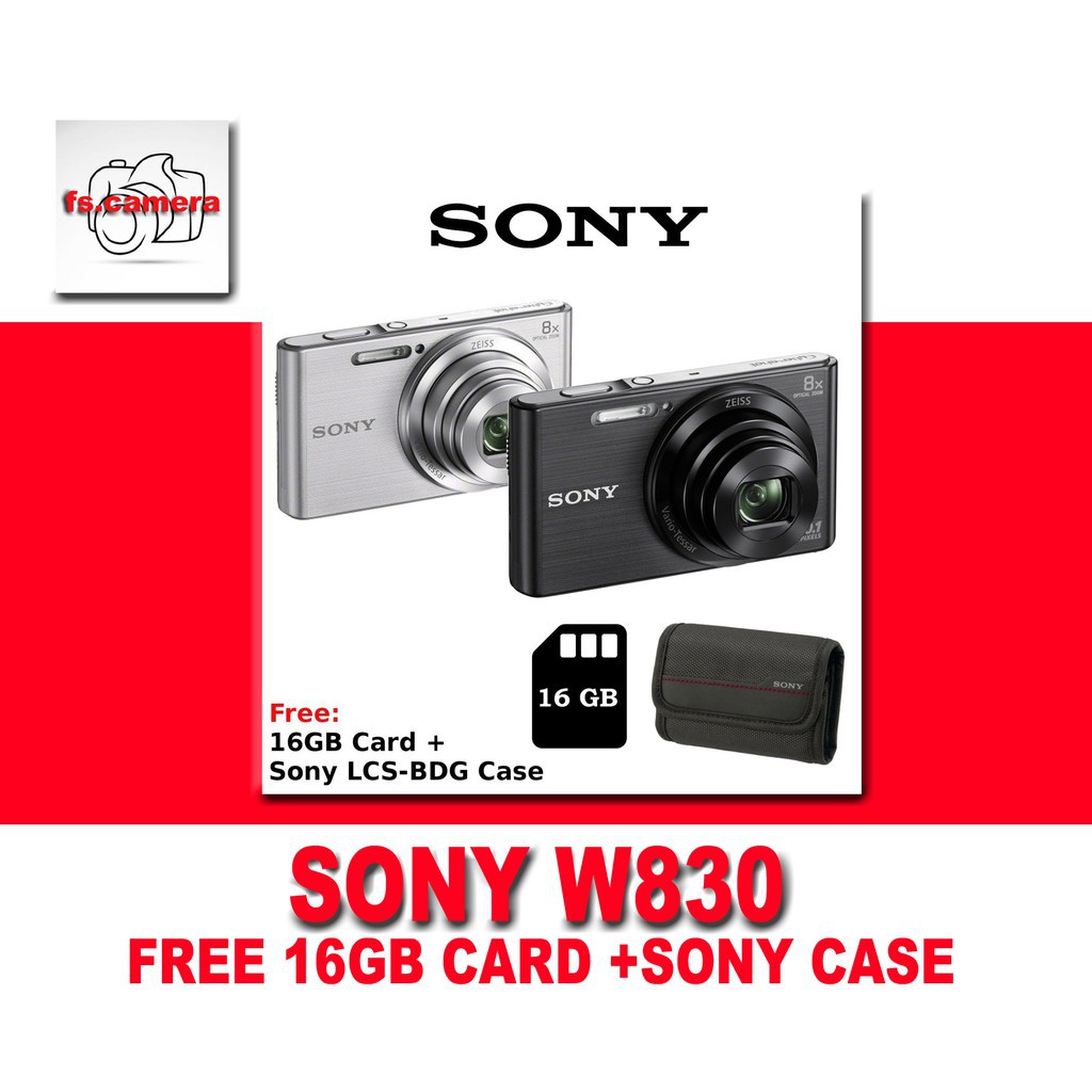 Sony CyberShot DSCW830 Digital Camera + 16Gb + Case (Sony Malaysia