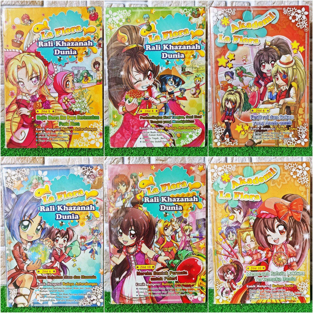 『 PRELOVED 』Siri La Flora Khazanah Dunia / Akademi Flora / Pesta Kelab / Lawatan Dunia (PELANGIBOOKS) Comic Manga