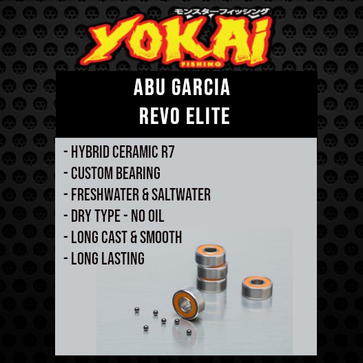 Power Crank Abu Garcia Ceramic 7 Spool Bearings Revo Elite 7 8 Hs