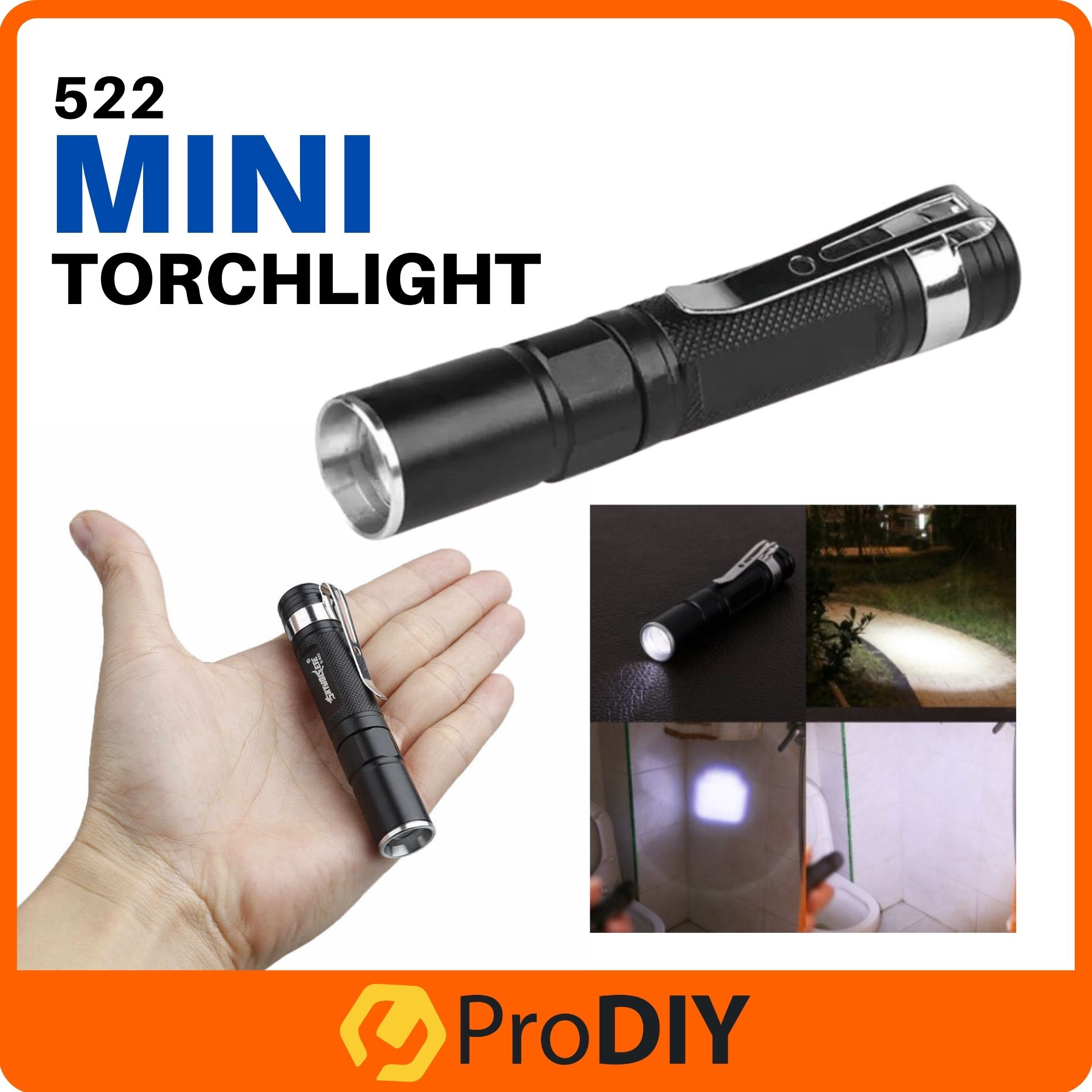 Mini LED Flashlight ZOOM 7W CREE Q5 2000LM Waterproof Lanterna ( 522 )