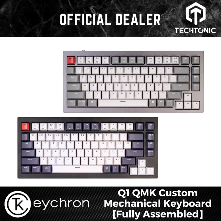 Keychron Q1 HotSwappable QMK Custom Mechanical Keyboard (Fully