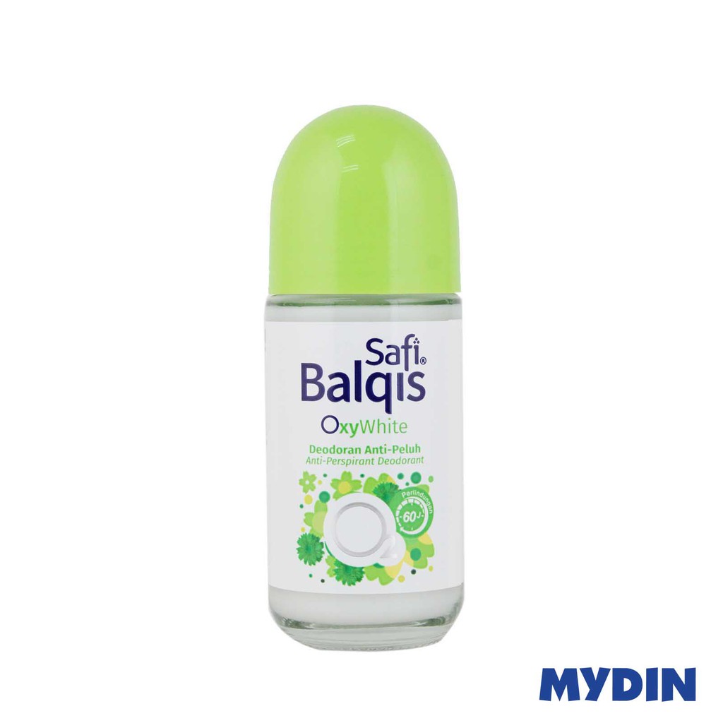 Safi Balqis OxyWhite Deodoran Roll-On (40ml) - 2 bauan