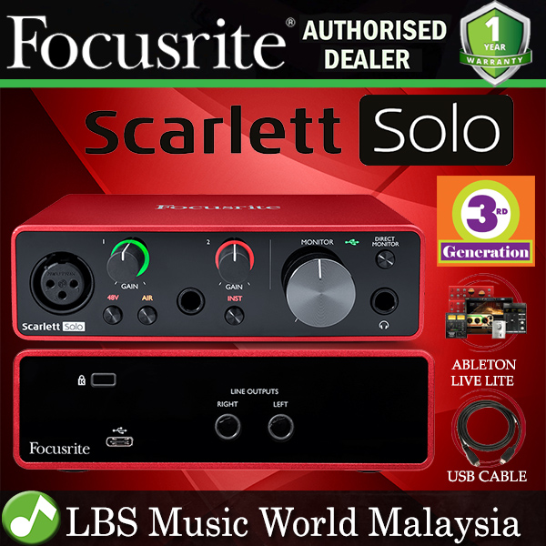 Focusrite solo 3rd gen