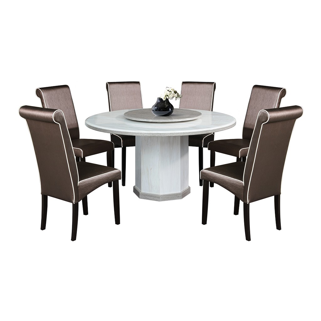 NL MTC11 9804 4 Luxury Design Round Marble Dining Table 