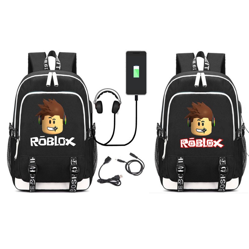 Game Peripheral Roblox Bag Usb Rechargeable Backpack Sports Backpack Computer Bag Men And Women Canvas Bag Shopee Malaysia - premium roblox backpack usb school travel bag casual backpack