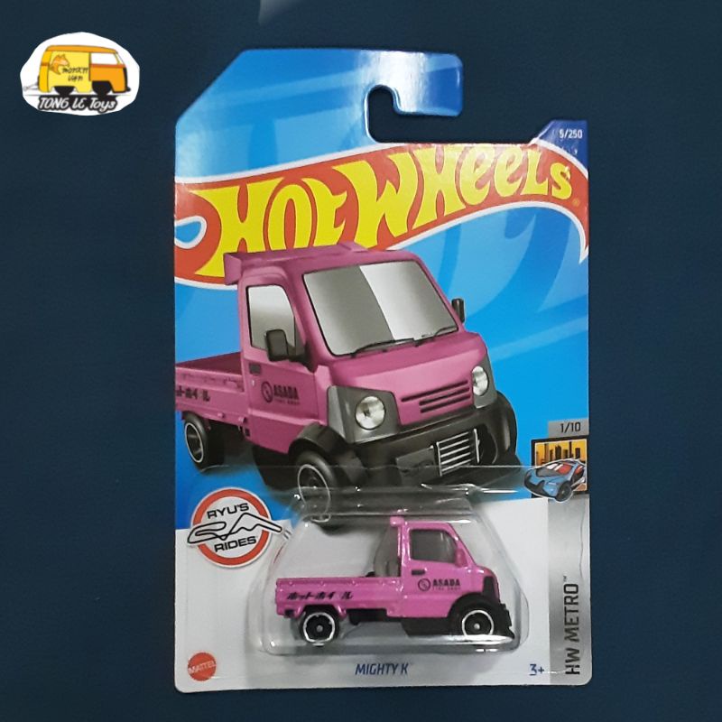 Voiture Miniature Hot Wheels 1/64 Mighty K 2024 #1/5 - Jaune, Métal, Série Mainline, Neuf