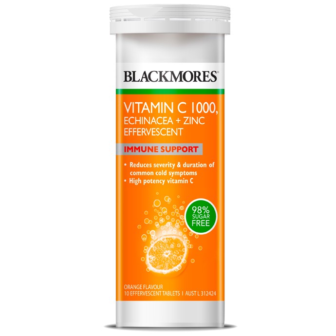 Blackmores Vit C 1000mg High Dose Echinacea Zinc 10 Effervescent Tablets Shopee Malaysia