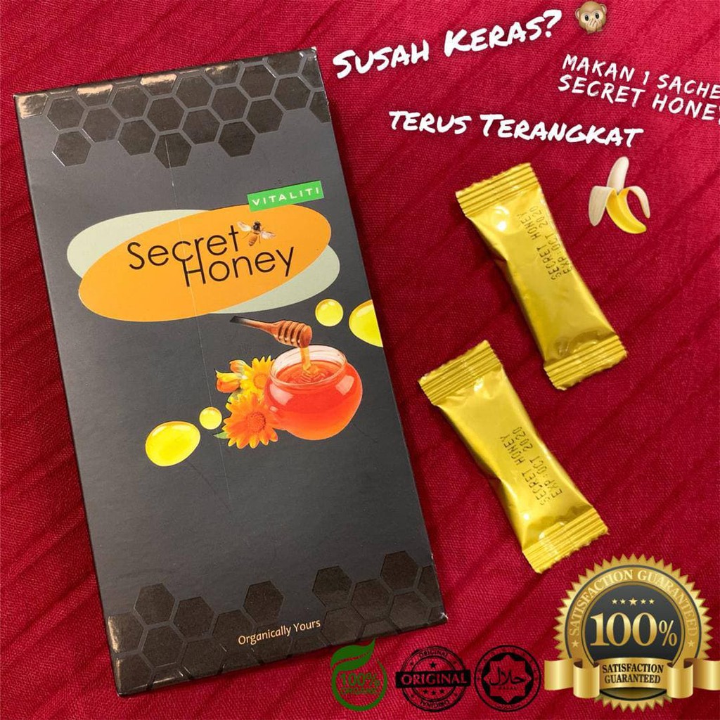 Secret Honey For Men Kesihatan Lelaki Kekuatan Lelaki 3x Keras 5x Kuat