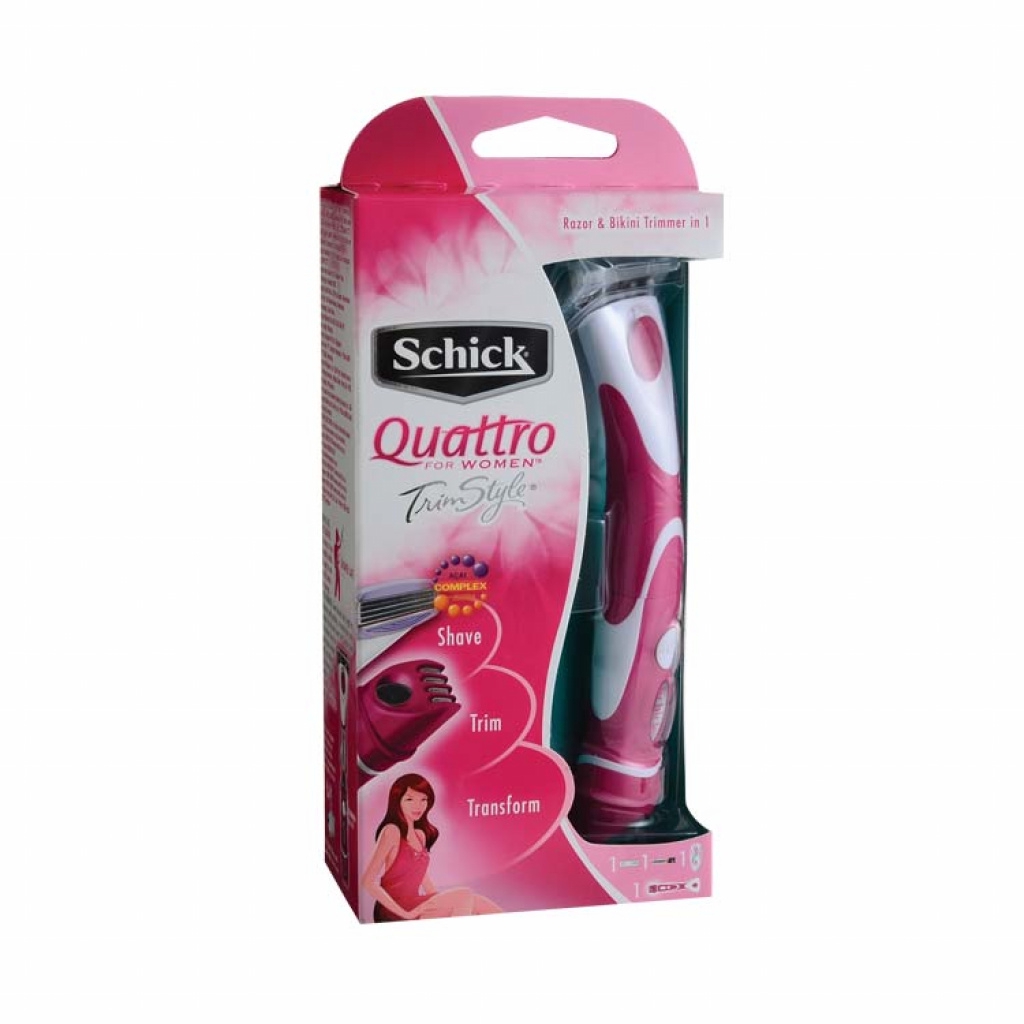 Schick Quattro for Women Trim Style Razor Kit 2 In 1 Shopee Malaysia