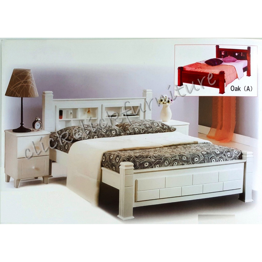 Featured image of post Wood Bed Frame With Storage Queen : Free delivery &amp; financing available.