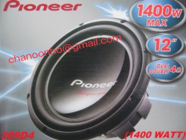 pioneer 1400 watt subwoofer price