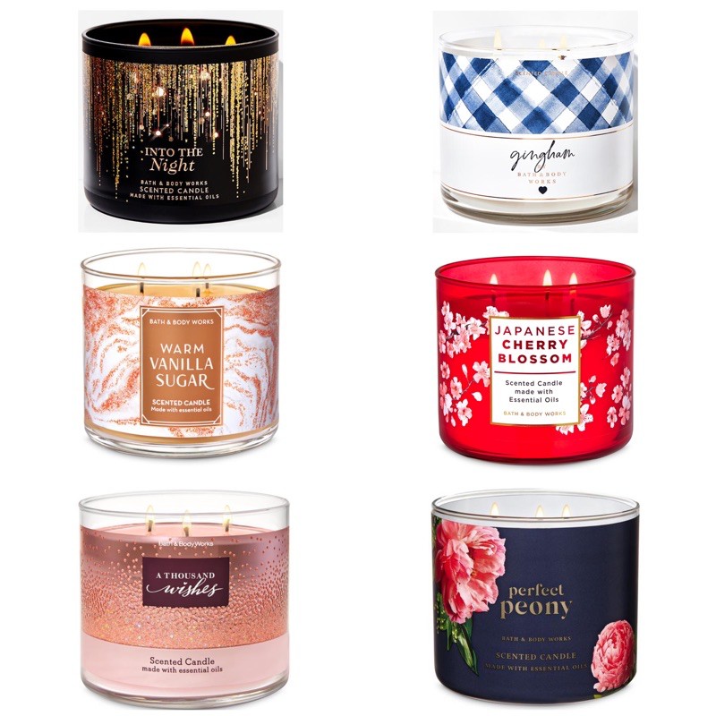 Bath and Body Works 3Wick Candle Shopee Malaysia