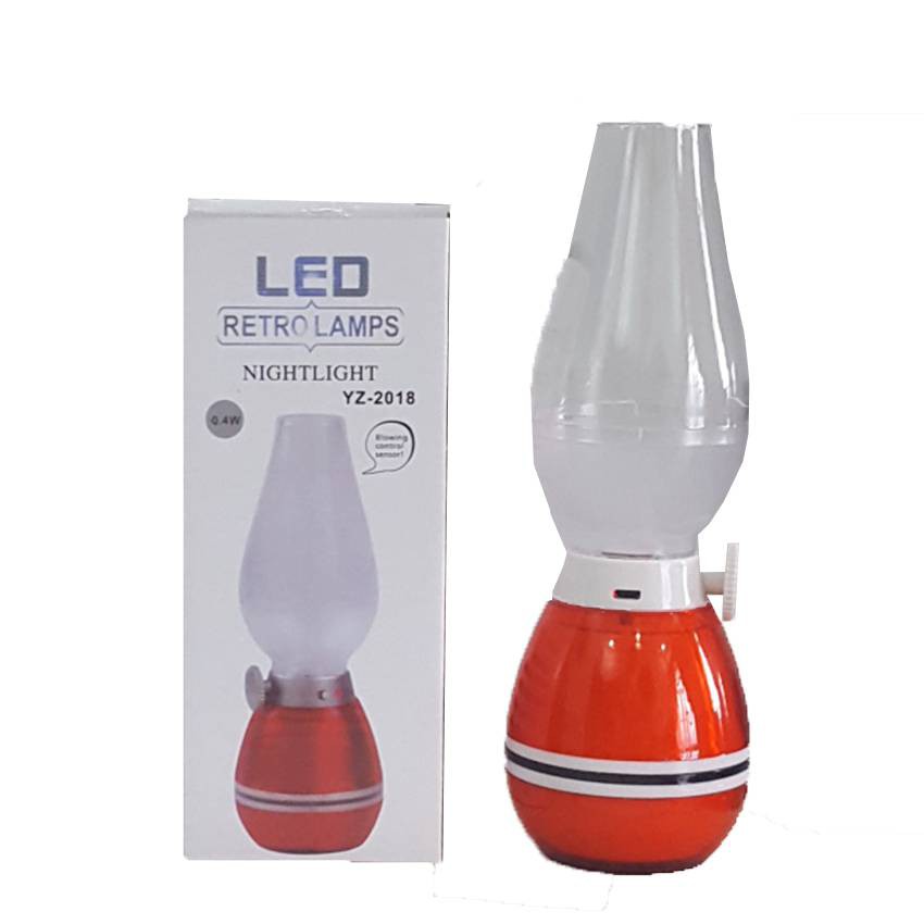 LED Retro Lamp Nightlight USB Rechargeable Adjustable Blow On-Off Night  Light | Shopee Malaysia
