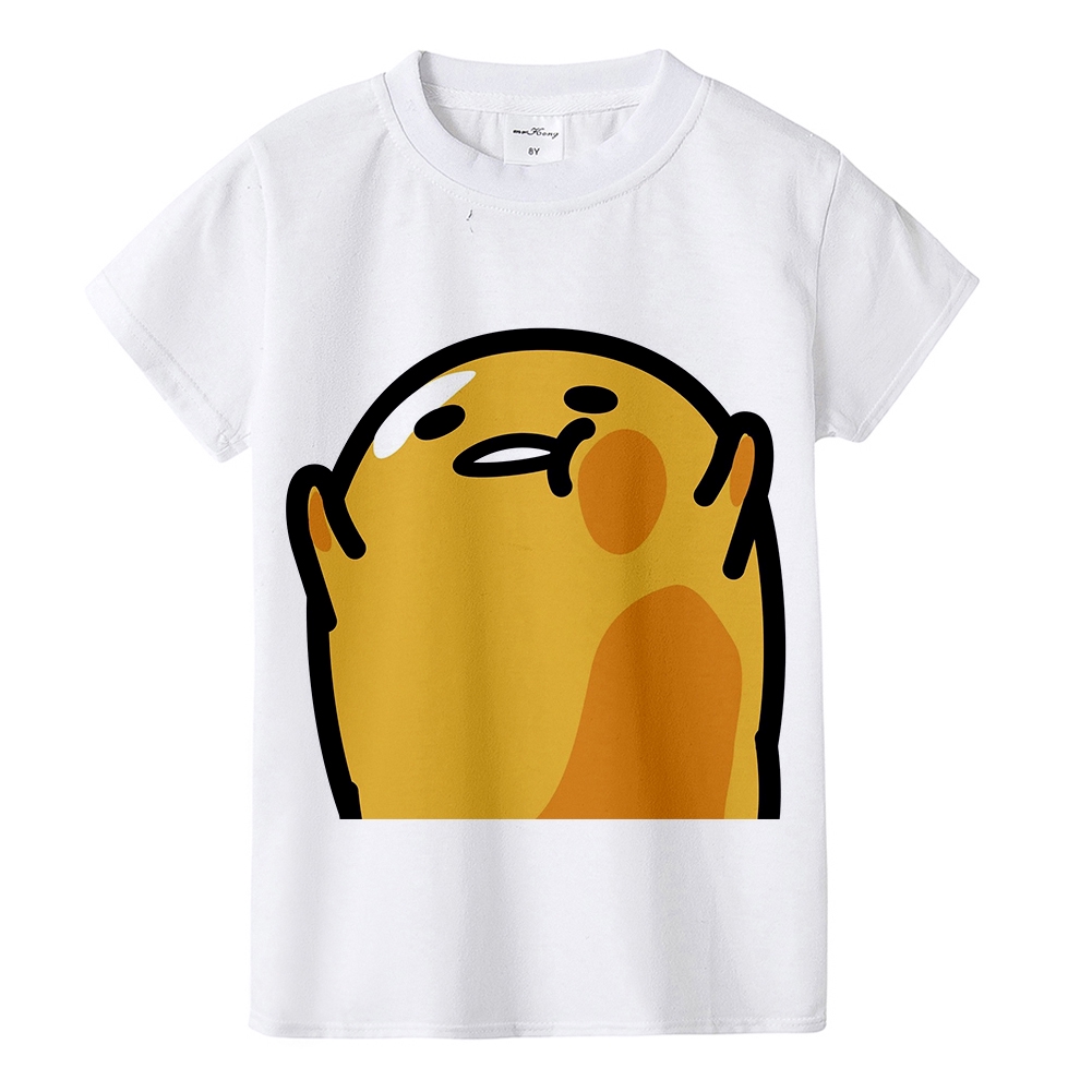 Funny Cute Gudetama Lazy Egg Yolk T Shirts Kids Brand Clothing Anime T Shirt Shopee Malaysia - yellow cute eggs japanese kawaii outfit roblox