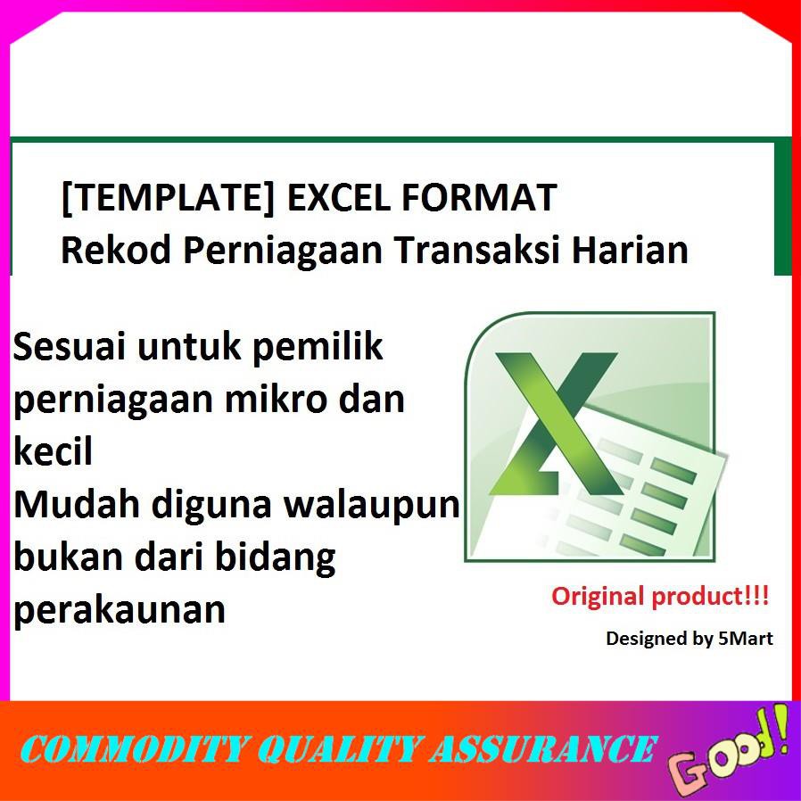 Template Perekodan Perakaunan Perniagaan Kecil Small Business Excel Format Basic Accounting Transaction财务做账实用excel模板sof Shopee Malaysia