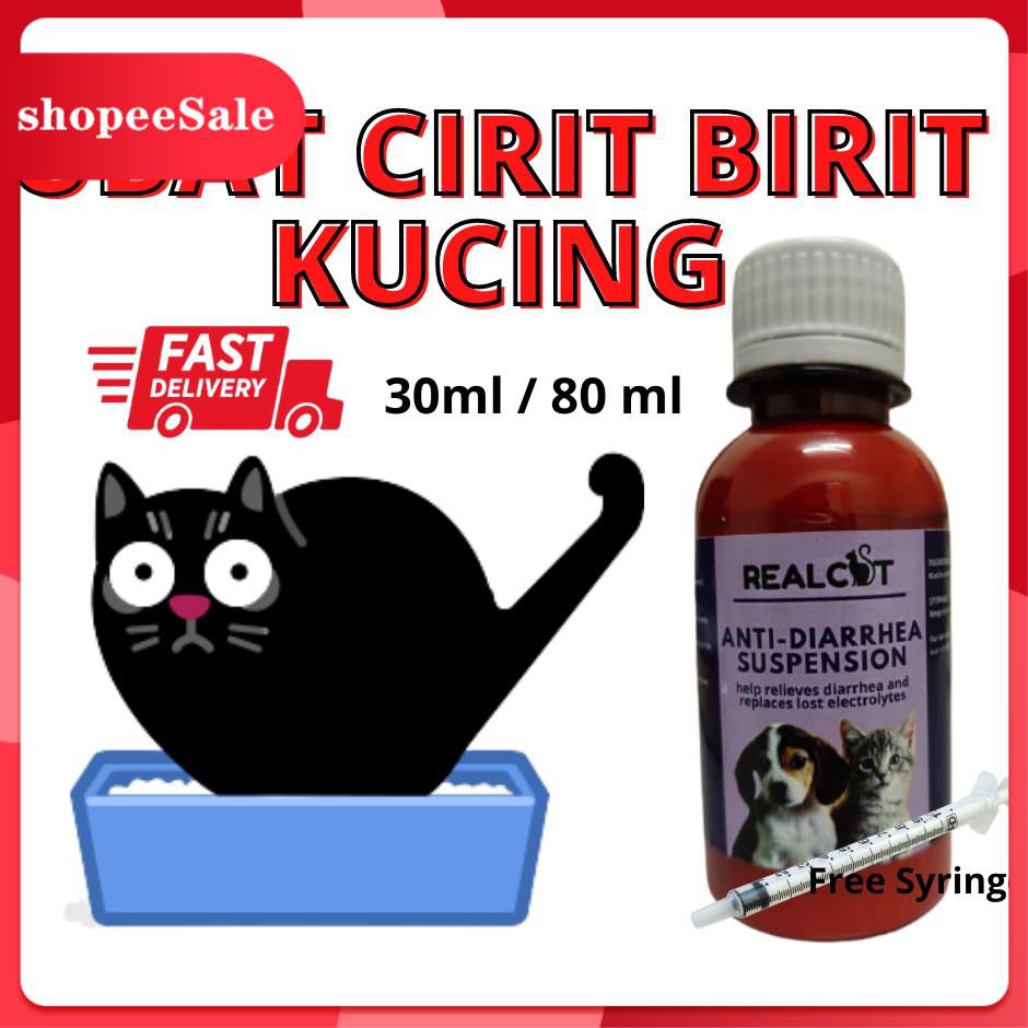 Ubat Cirit Birit Kucing 80ml / 30mlPet health  Shopee Malaysia