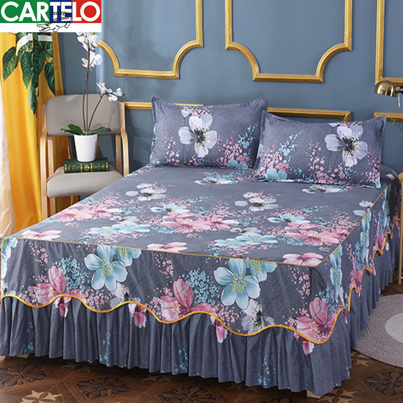 Bedspread Bed Skirt Set Korean Version Of The Bilateral Bed