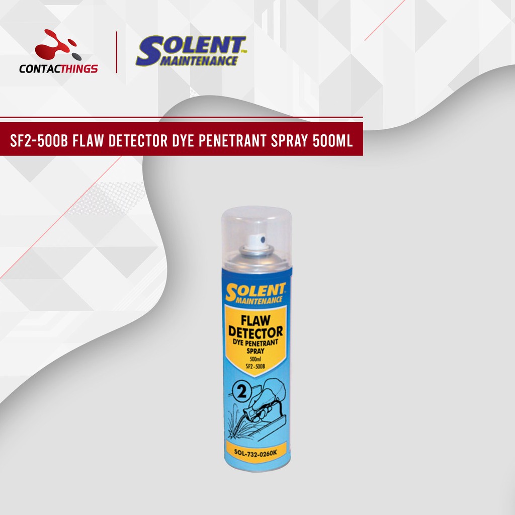 Solent Sf2 500b Flaw Detector Dye Penetrant Spray 500ml Shopee Malaysia