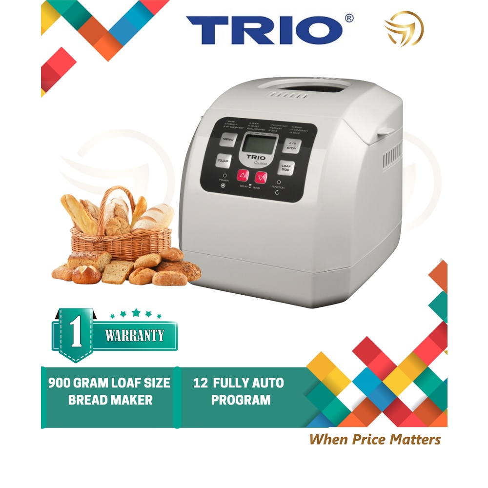 TRIO Bread Maker TBM-111 With 900Gram Loaf Size TBM111