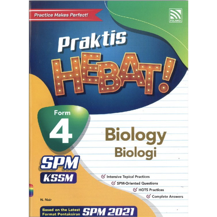 [W&O] Praktis Hebat! SPM Biology Form 4 KSSM (Bilingual) | Shopee Malaysia