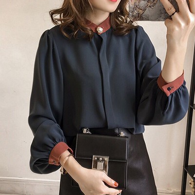 Chiffon Long Shirt Women Blouse Plus Size Fashion Korean Chiffon Long Shirt Women Blouse Plus Size Fashion Korean