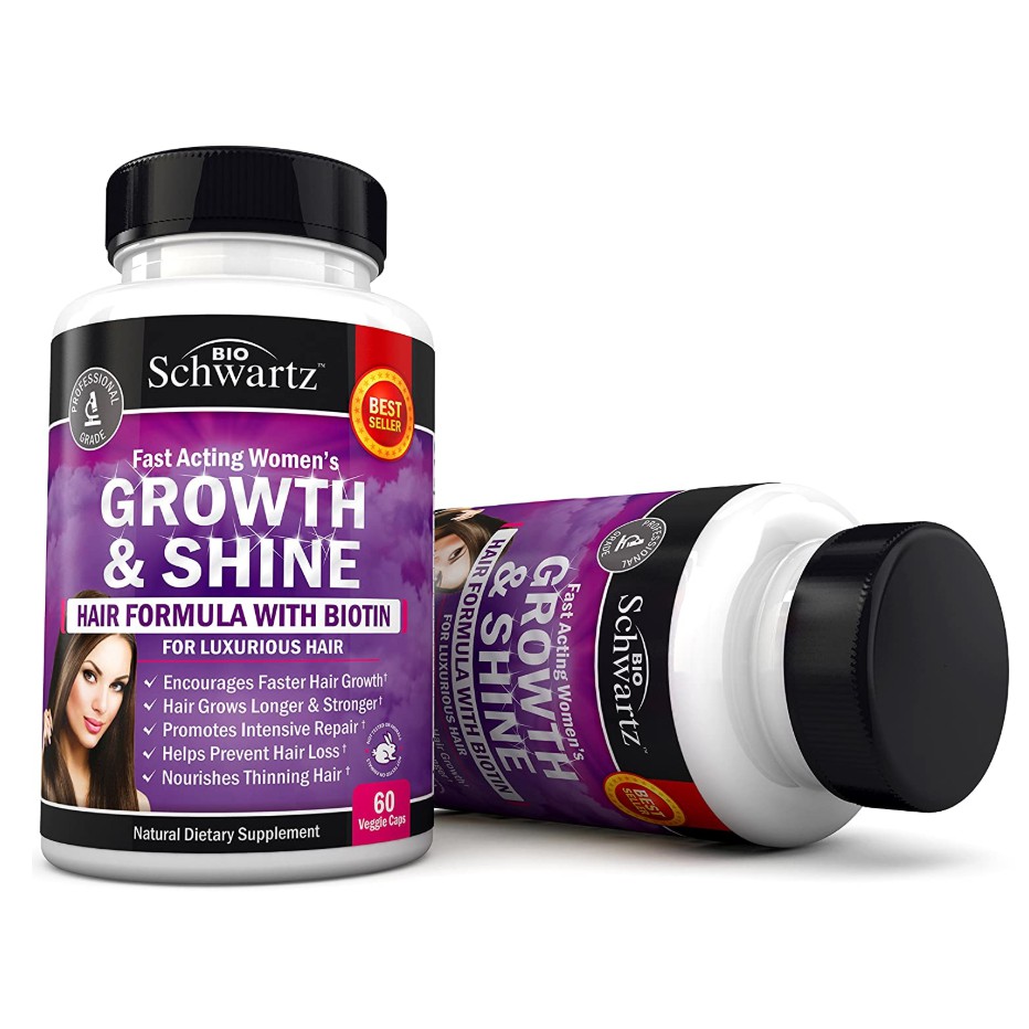 Biotin Hair Growth Supplement with Folic Acid - Fast Acting Hair Growth  Support for Women - Promotes Intensive Repair | Shopee Malaysia