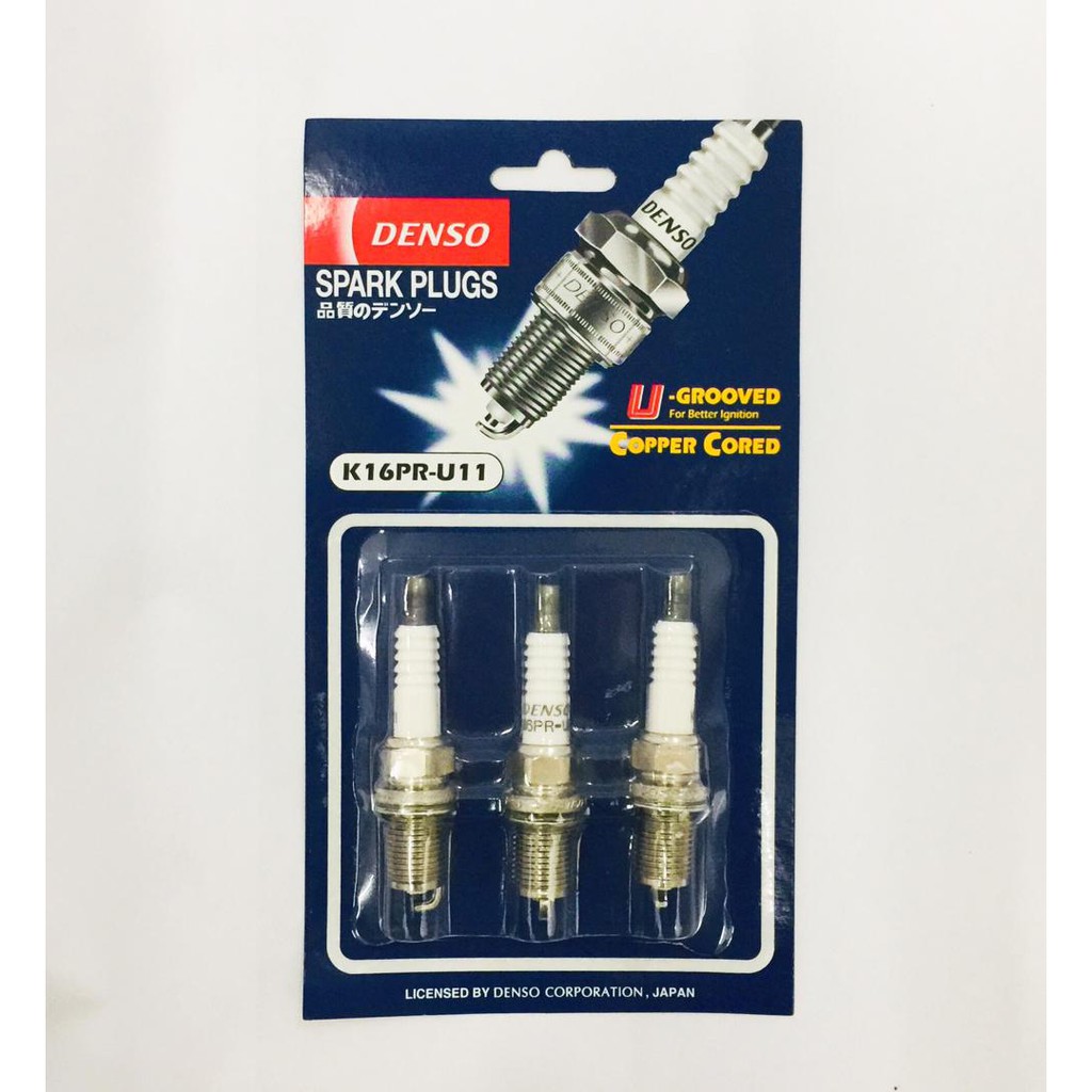 Denso Spark Plug K16PR-U11 (1set=3pcs) For Nissan Sentra/Serena ...