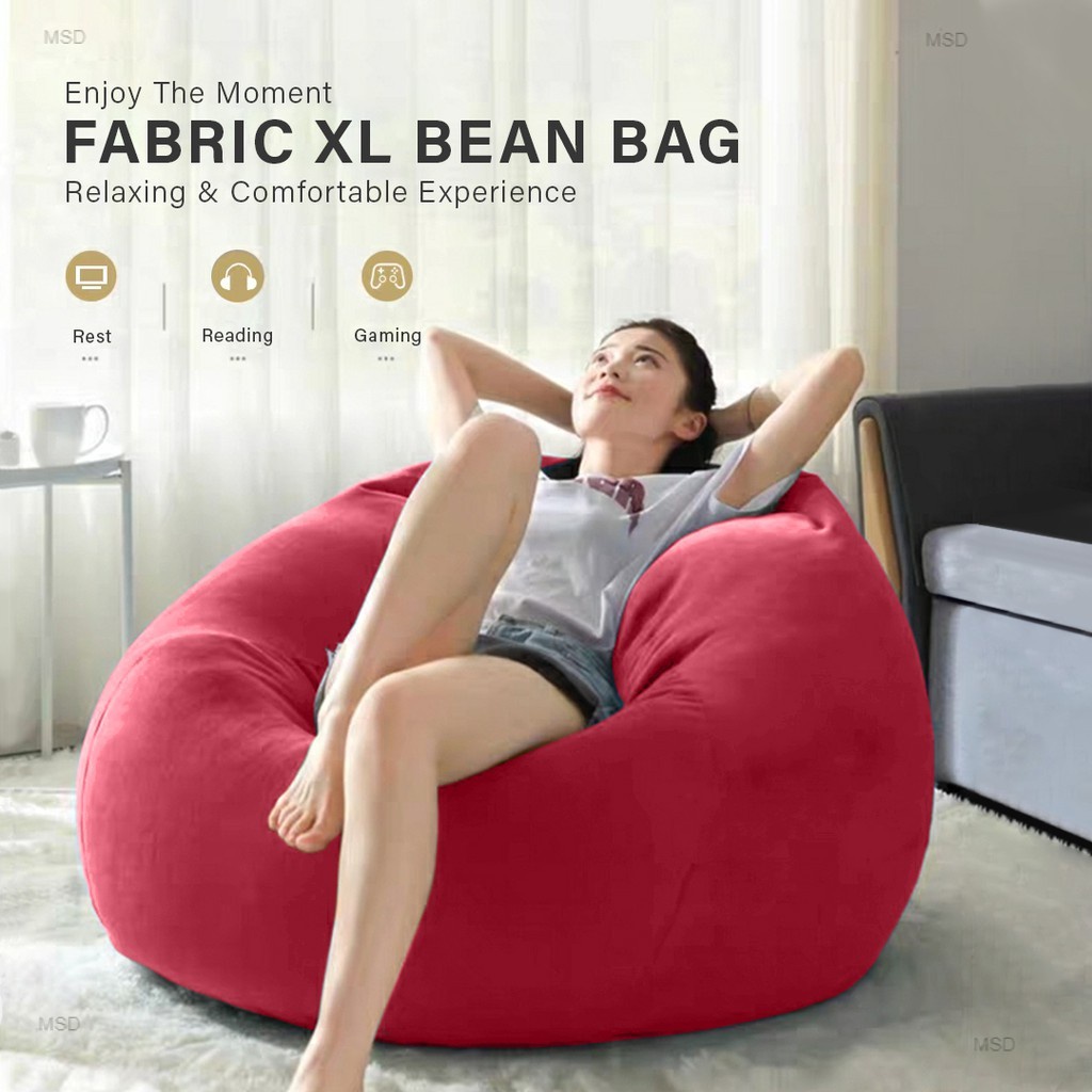 Sofa Perabot Wow Extra Large Sofa Bean Bag With Fillings Shopee Malaysia