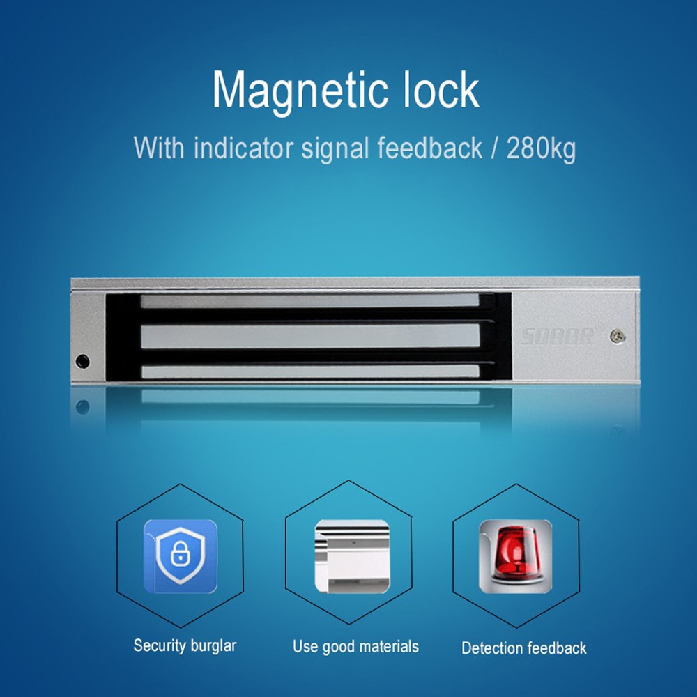 280kg 600lbs Dc 12v Electric Door Magnetic Lock For Access Control