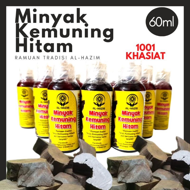 Al-Hazim Minyak Teras Kemuning Hitam Asli Oil Treatment Melegakan Otot ...