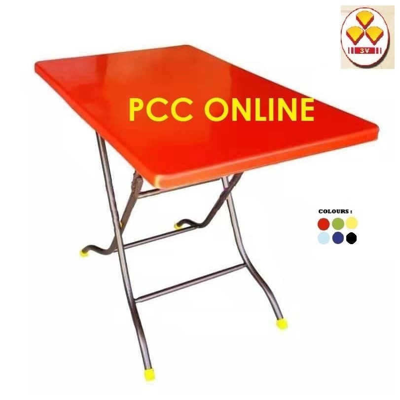  3V  2 x 3 Meja  Lipat  Meja  Plastik  Square Plastic Table 