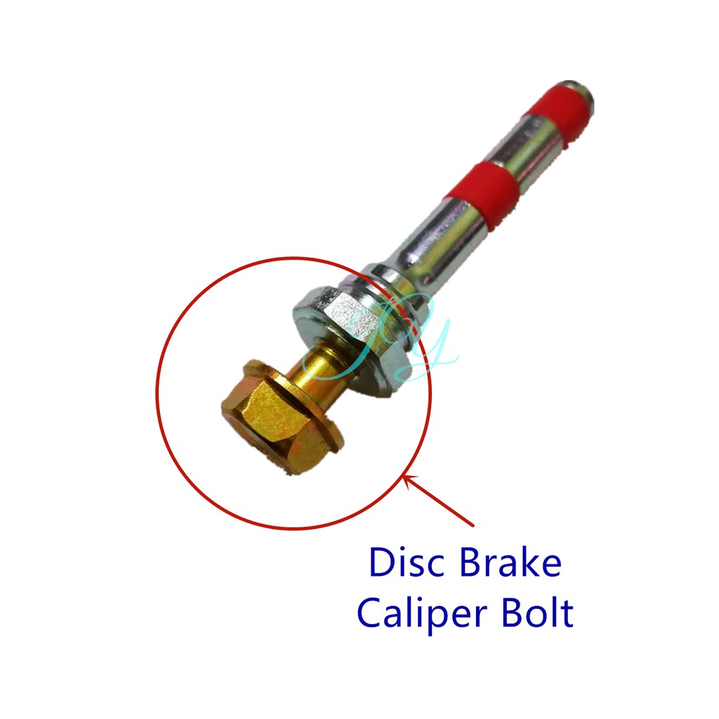 Disc Brake Caliper pin Bolt Screw skru Gold Steel Perodua Myvi Axia