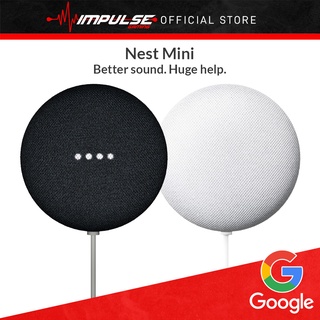 Google Nest Mini 2nd Generation with 1 Year Warranty - Charcoal/Chalk [Original Malaysia Plug]