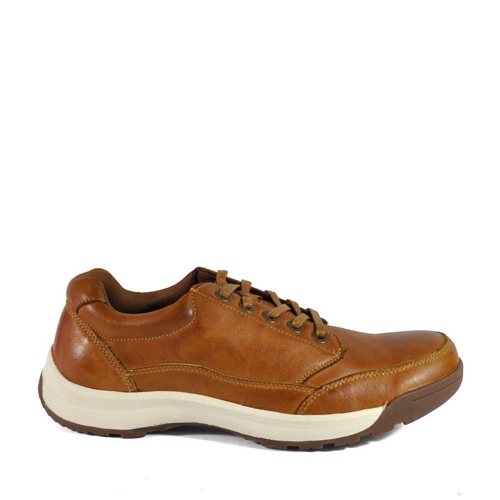 Kickers Mens Smooth Leather Lace Up Trainer Shoes - BrownCamel KX100044 ...