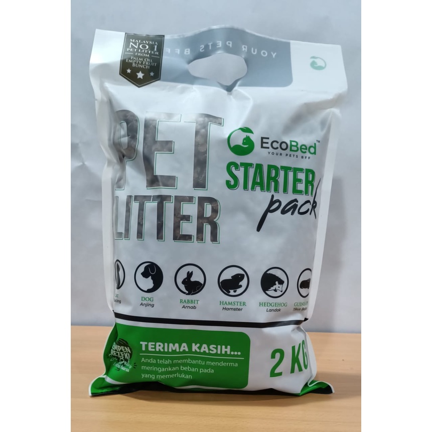 EcoBed Stater Pack Pet Litter(2kg) Shopee Malaysia