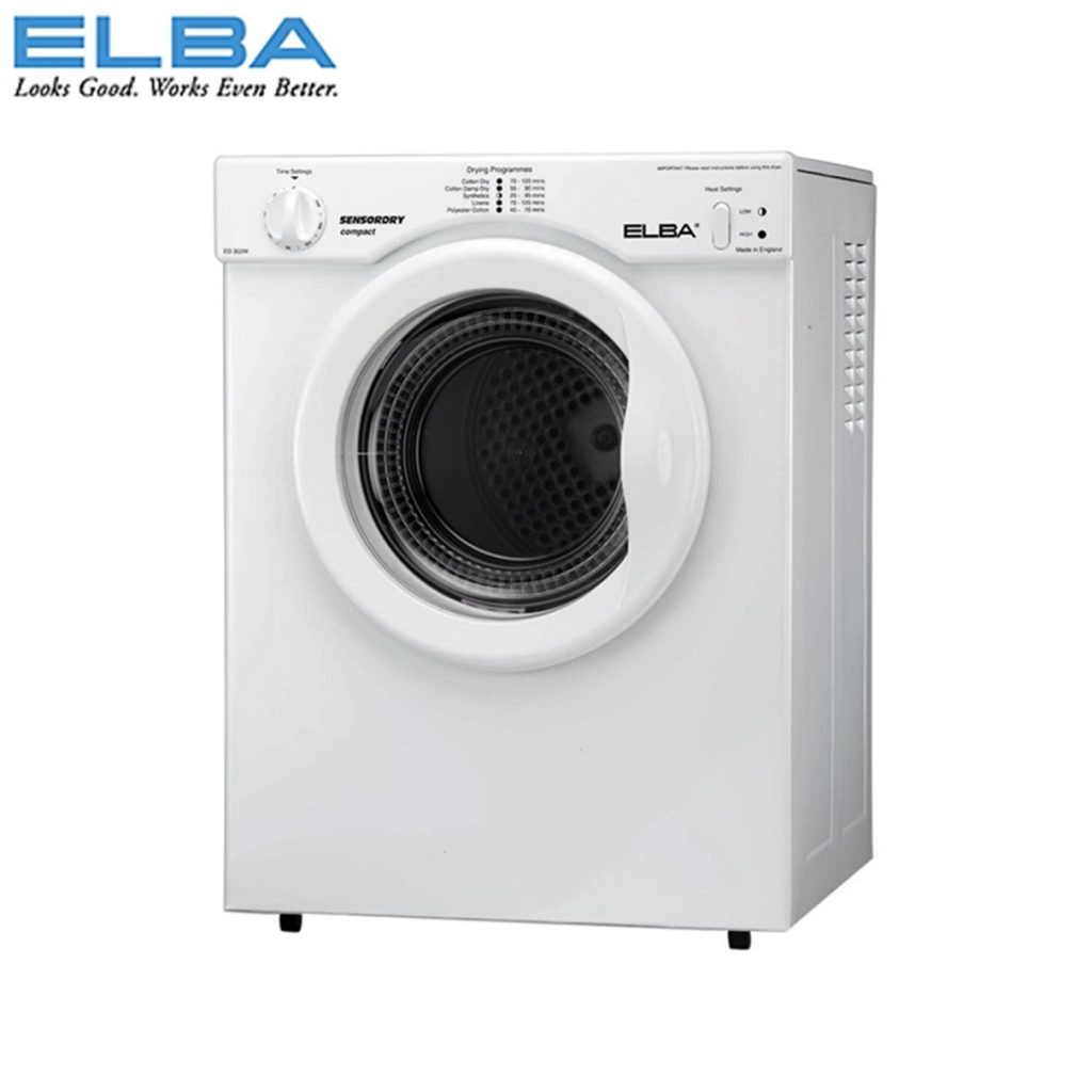 Elba Tumble Dryer 3kg Large Loading Capacity ED302W Elba Tumble Dryer 3kg Large Loading Capacity ED302W